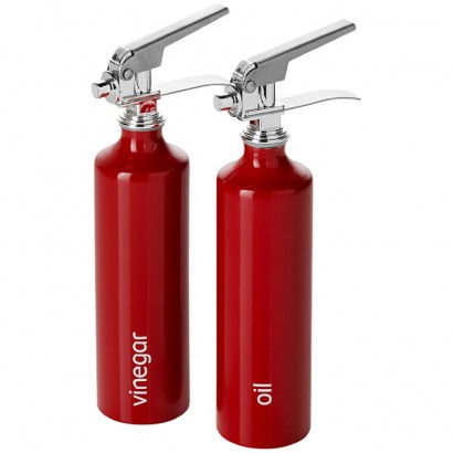 Oil and vinegar extinguisher set