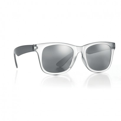 Sunglasses with mirror lenses in same tone. Froste