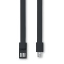Silicone bracelet cable with micro USB