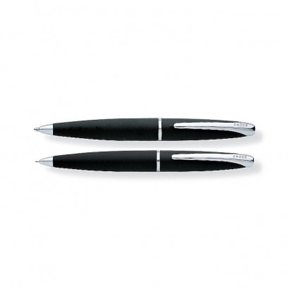ATX Basalt Black Pen and Pencil Set With Chrome Plated appointments