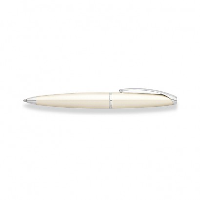 ATX Pearlescent White Lacquer Ballpoint Pen With Chrome Plated appointments
