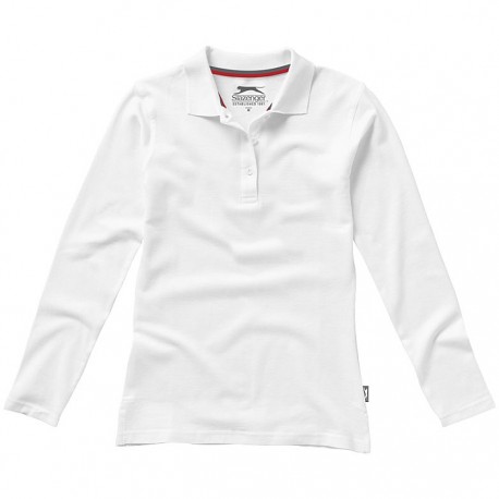Point long sleeve ladies polo