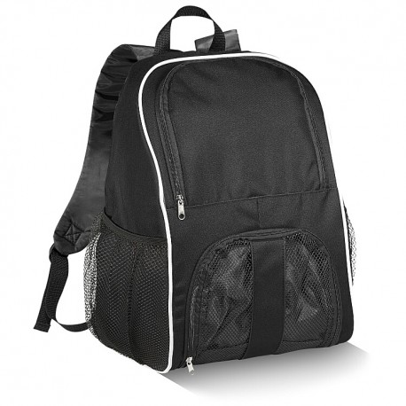 Backpack with zipped main compartment