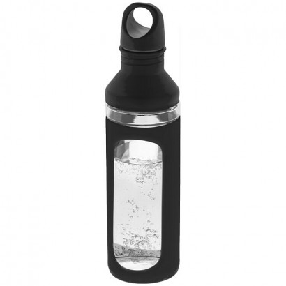 Single wall clear glass bottle, 590 ml
