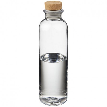Single wall bottle with push on cork lid, 650ml
