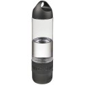 Single wall bottle with a screw on lid, includes a removable BluetoothŽ speaker, 500ml