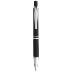 Ballpoint pen with click action mechanism and knurled grip