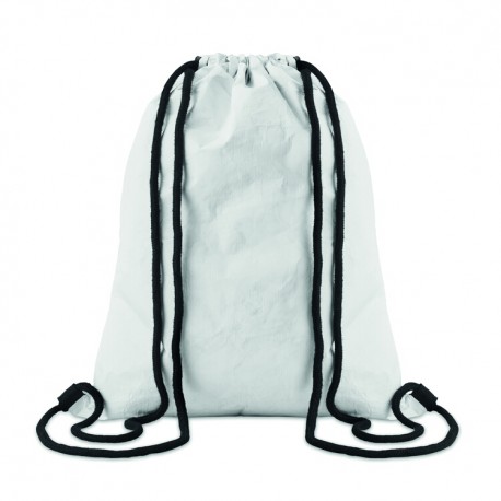 Drawstring bag made of durable and recyclable TyvekŽ material with cotton drawstring
