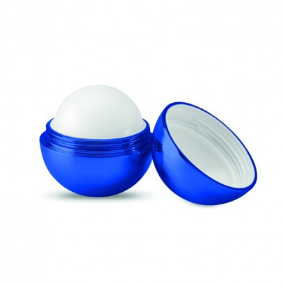 Natural lip balm in round holder in UV metallic finish