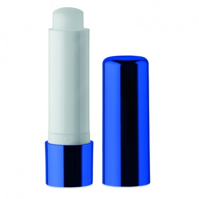 Natural lip balm in UV metallic finish