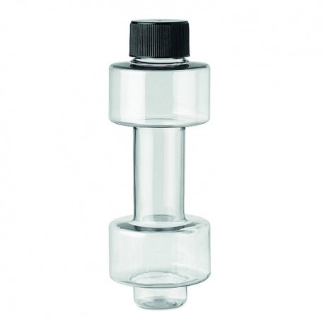 Dumbbell/weight shaped water bottle in PET 500 ml