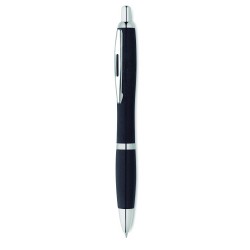 Push button ball pen in 50% wheat straw and 50% ABS material with silver fittings