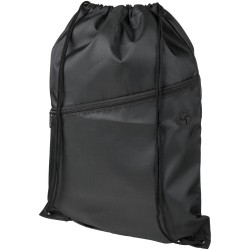 Zippered drawstring backpack