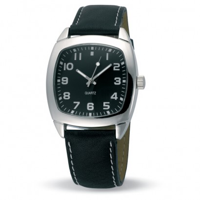 Tony watch with leather band