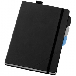 Notebook with page dividers