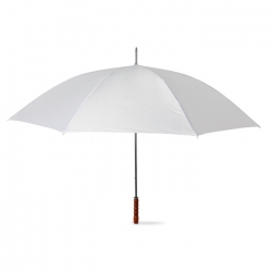 Golf umbrella with wooden grip