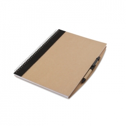 A4 recycled notebook with pen