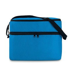 Cooler bag with 2 compartments and aluminium foil lining