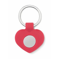 Silicone key ring with token